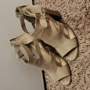Apt 9 Designed Comfort Faux Suede Tan Heel 8M
